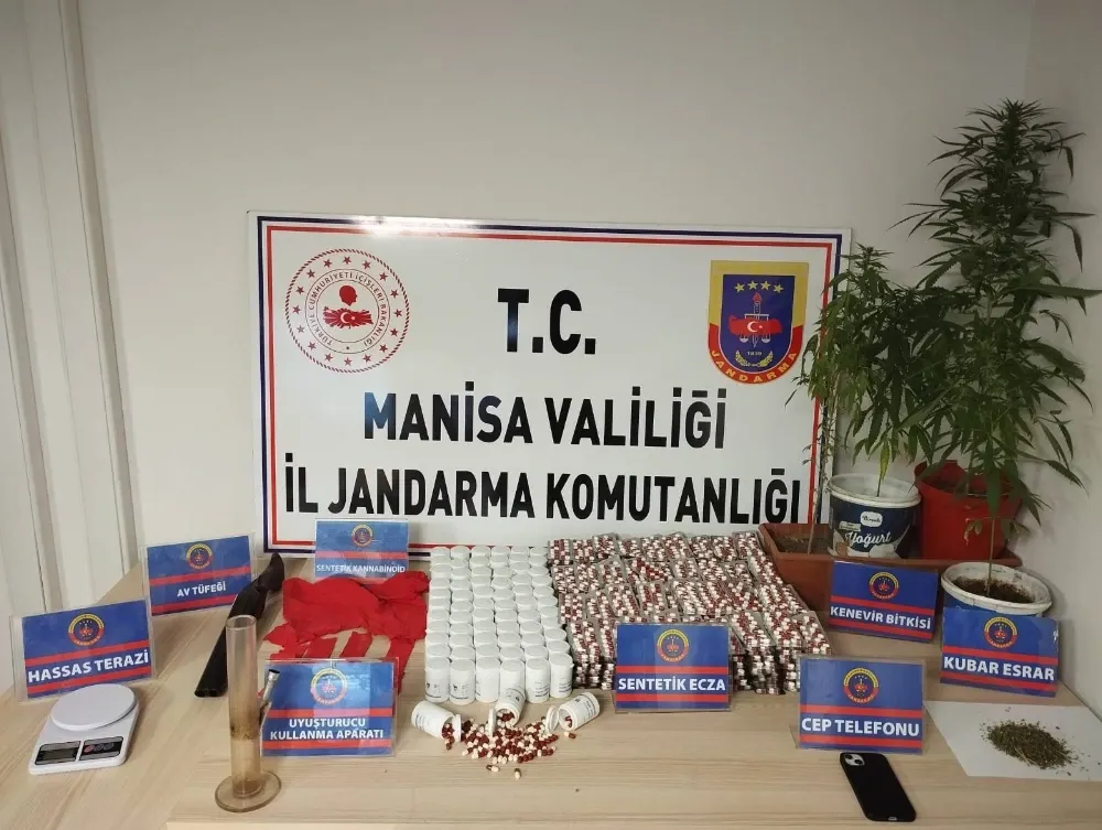 Salihli’de Uyuşturucu Operasyonu: Binlerce Sentetik Hap Ele Geçirildi