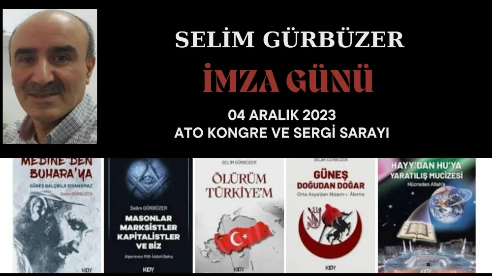 Yazar Selim Gürbüzer okurlarıyla buluşacak