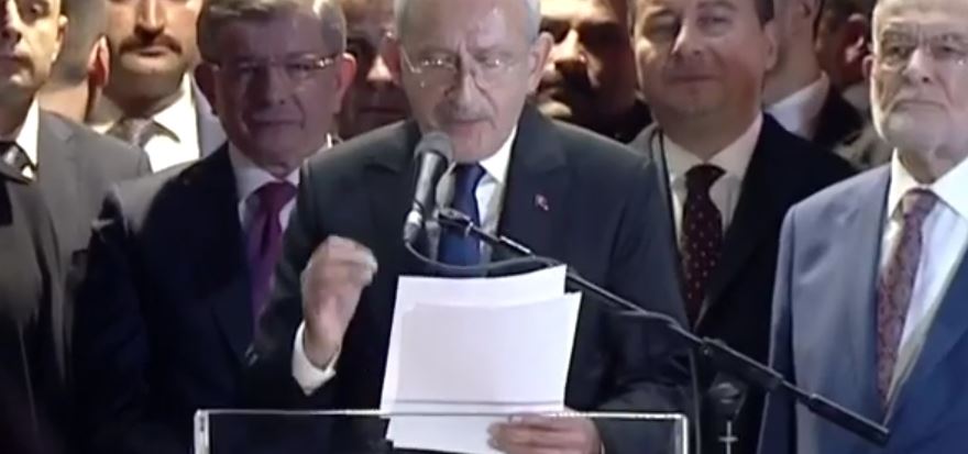 MİLLET İTTİFAKININ ADAYI KILIÇDAROĞLU