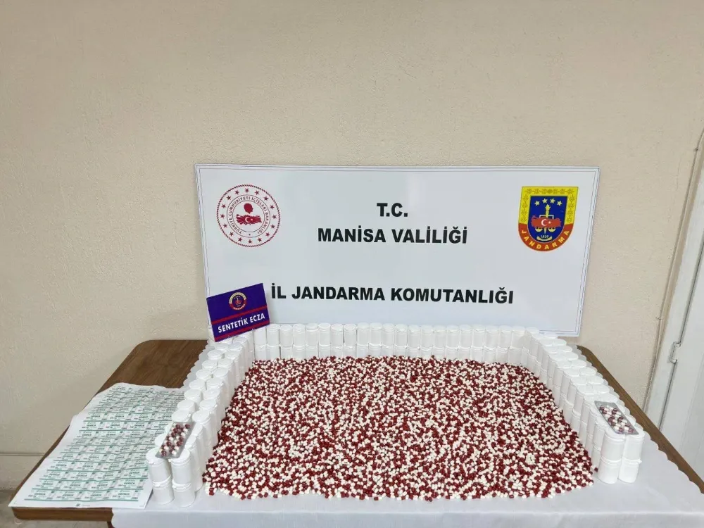 Alaşehir’de 9 Bin Sentetik Ecza Ele Geçirildi