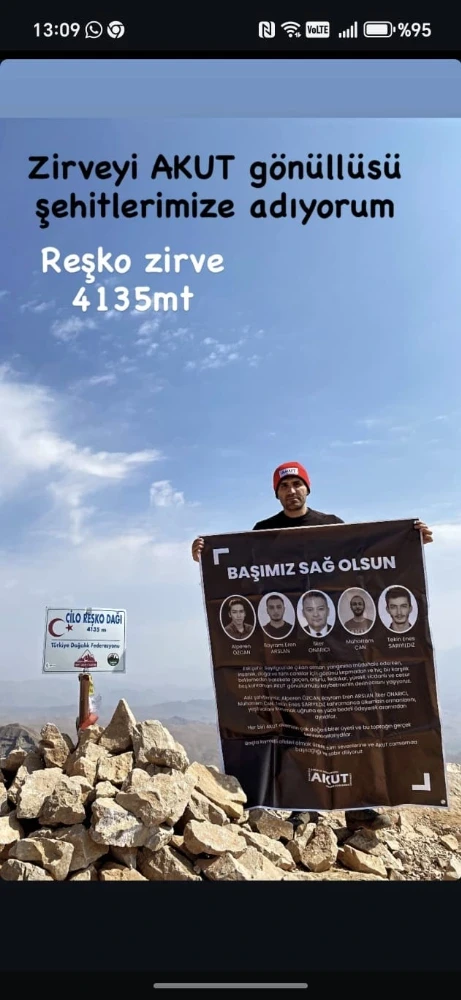 Cem Koca, Reşko Zirvesini AKUT Şehitlerine Adadı