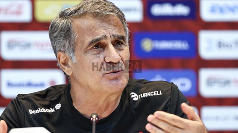 Şenol Güneş, Karadağ maçı öncesi basın toplantısı düzenledi