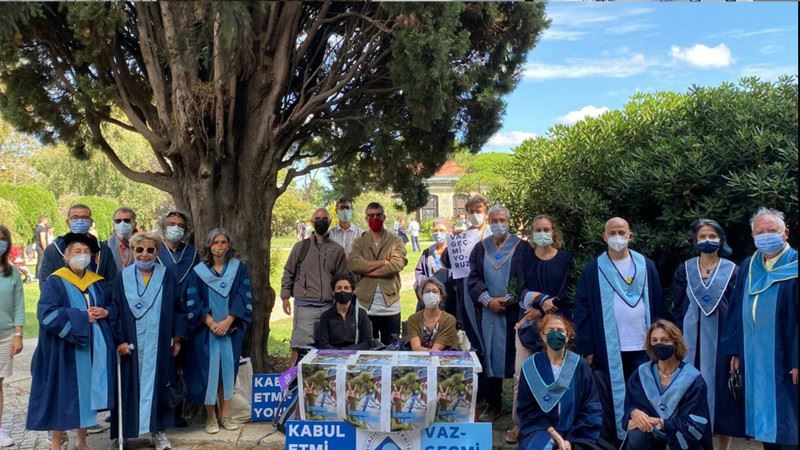 Boğaziçi Üniversitesi akademisyenlerinin nöbeti 248. gününde