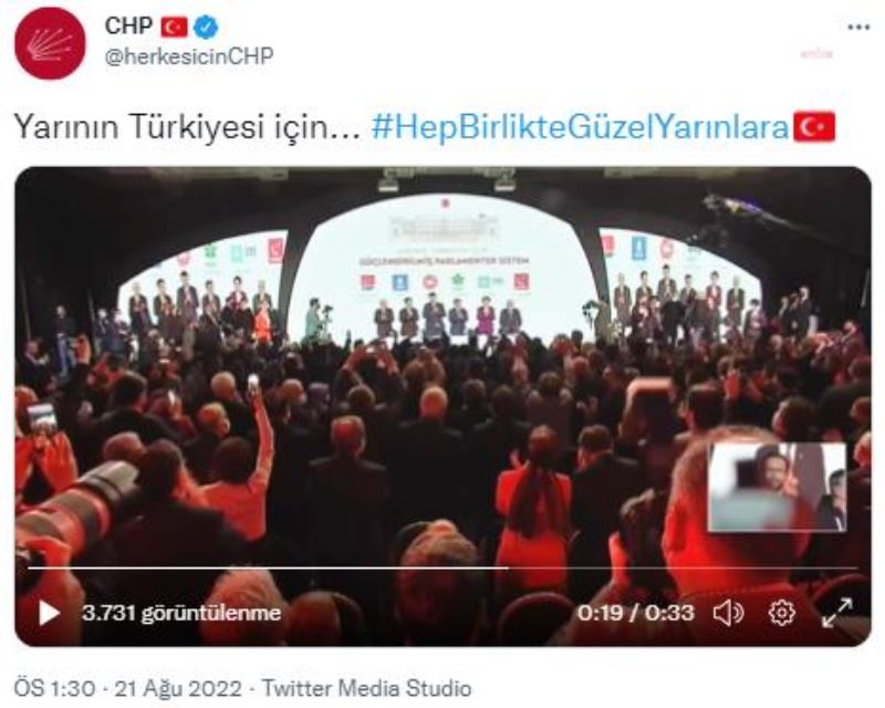 ALTINCI “LIDERLER BULUSMASI” ÖNCESINDE ALTI SIYASI PARTI VIDEO YAYINLADI