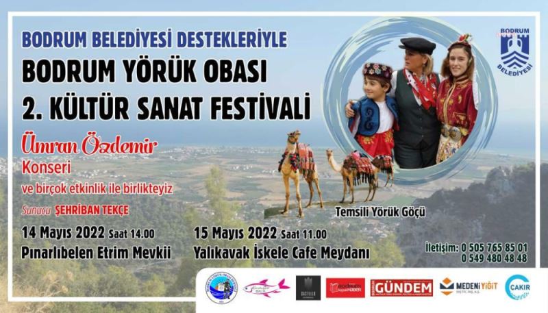 BODRUM YÖRÜK OBASI 2. KÜLTÜR SANAT FESTİVALİ BAŞLIYOR