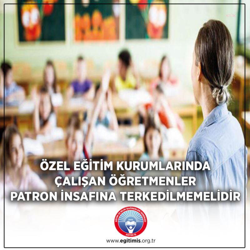 Eğitim-İş: Bir Ücretli Öğretmenin Aylık Maaşı 3 Bin 360 TL