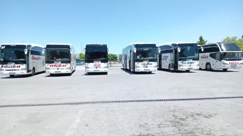 KAYSERİ’DE OTOBÜSÇÜLER KONTAK KAPATTI