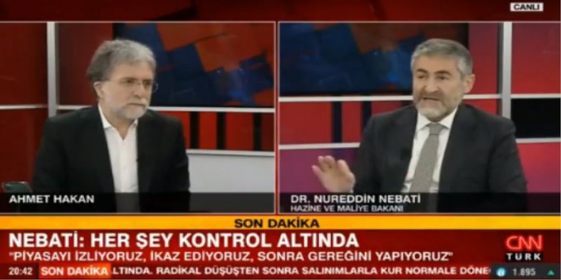 Nureddin Nebati sorumluluğu reddetti: 