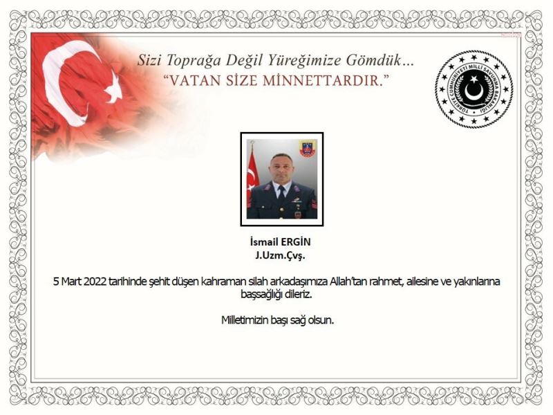 Şehit Uzman Çavuş Ergin